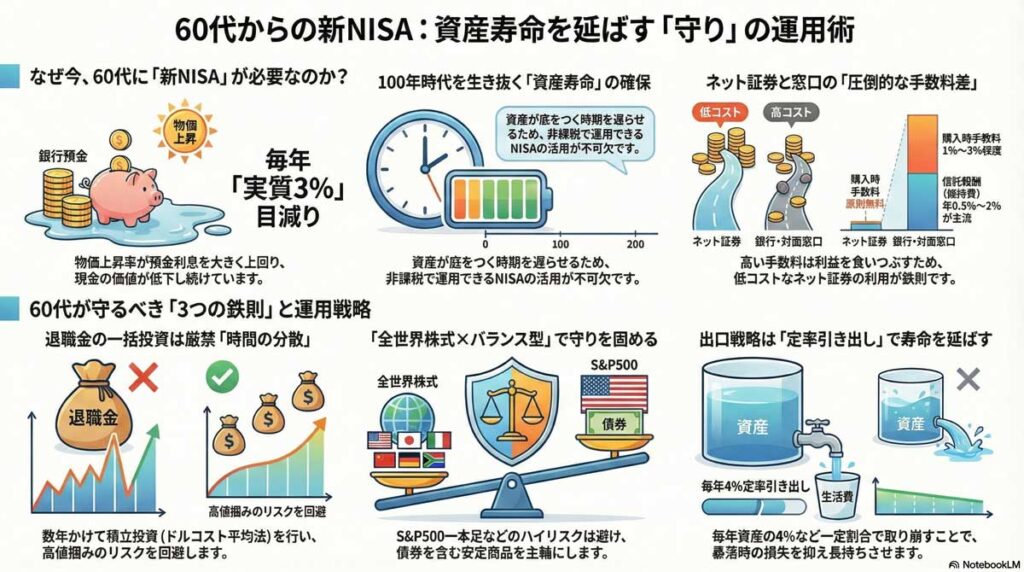 60代の「新NISA」は守りが鉄則！退職金を減らさず寿命を延ばす“賢い”運用術